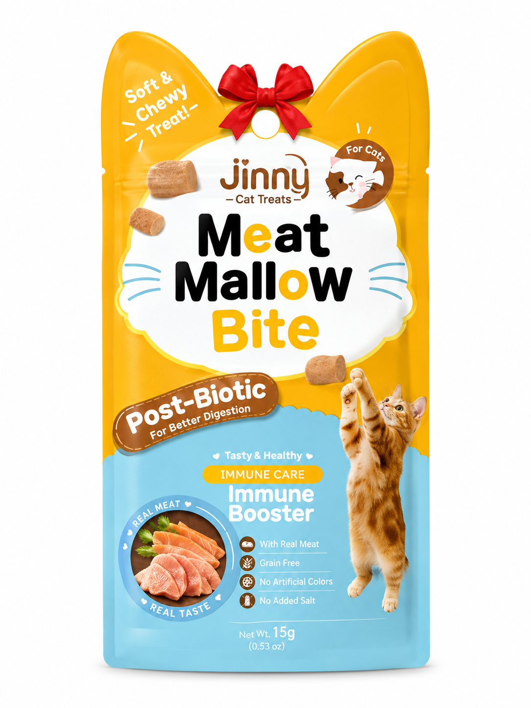 Jinny Meat Mallow Bite Immune Booster Cat Treat