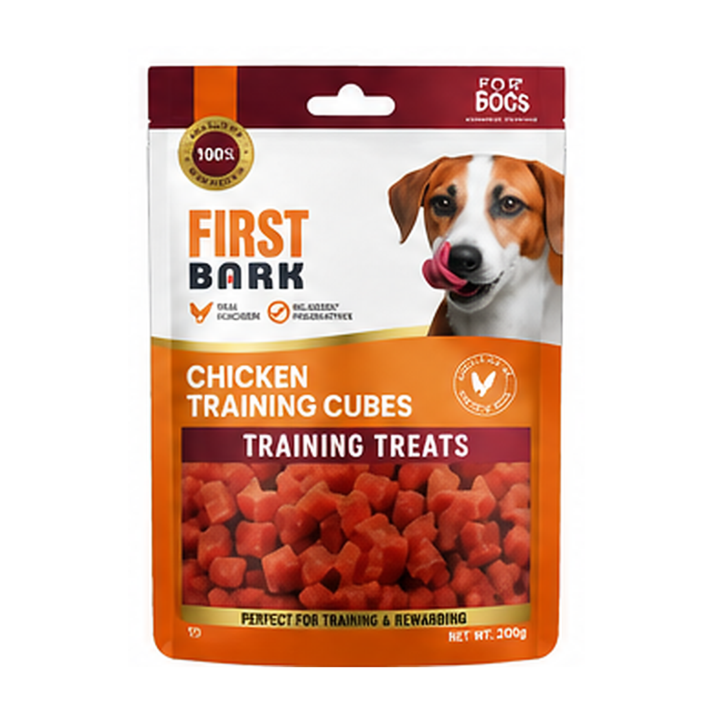 First Bark Chicken Training Cubes Dog Treat 350g