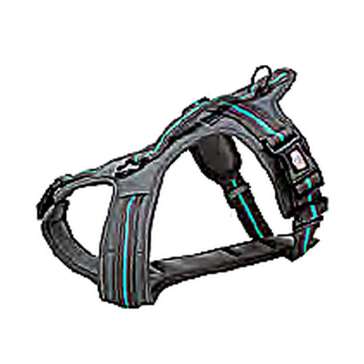 Trixie Fusion Touring Harness Dog Accessory L-XL 72-89 cm/30 mm Graphite/Aqua