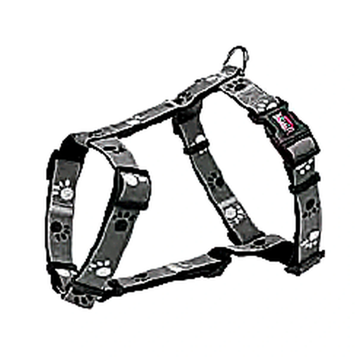 Trixie Silver Reflect H-Harness Dog Accessory Black/Silver