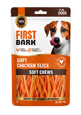 First Bark Soft Chicken Slice Dog Treat