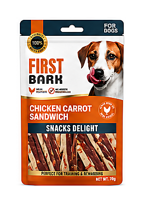 First Bark Chicken Carrot Sandwich Dog Treat