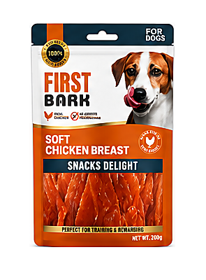 First Bark Soft Chicken Breast Dog Treat 200g