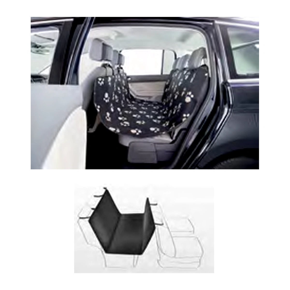 Trixie Car Seat Cover Fleece Polyester Black