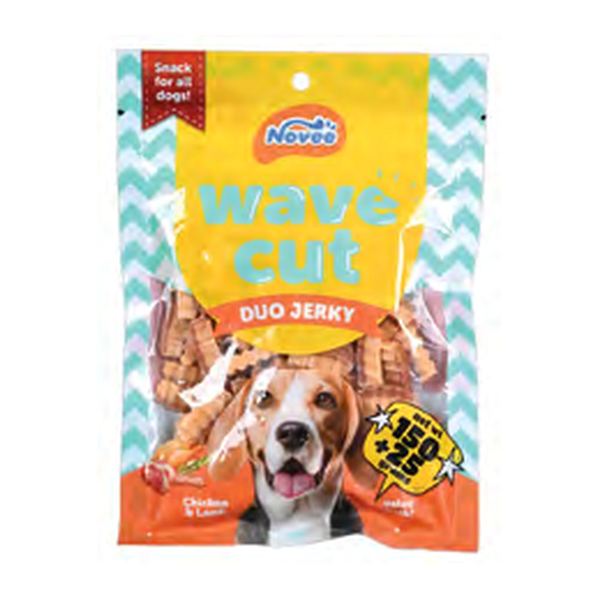Novee Wave Cut Duo Jerky Chicken & Lamb