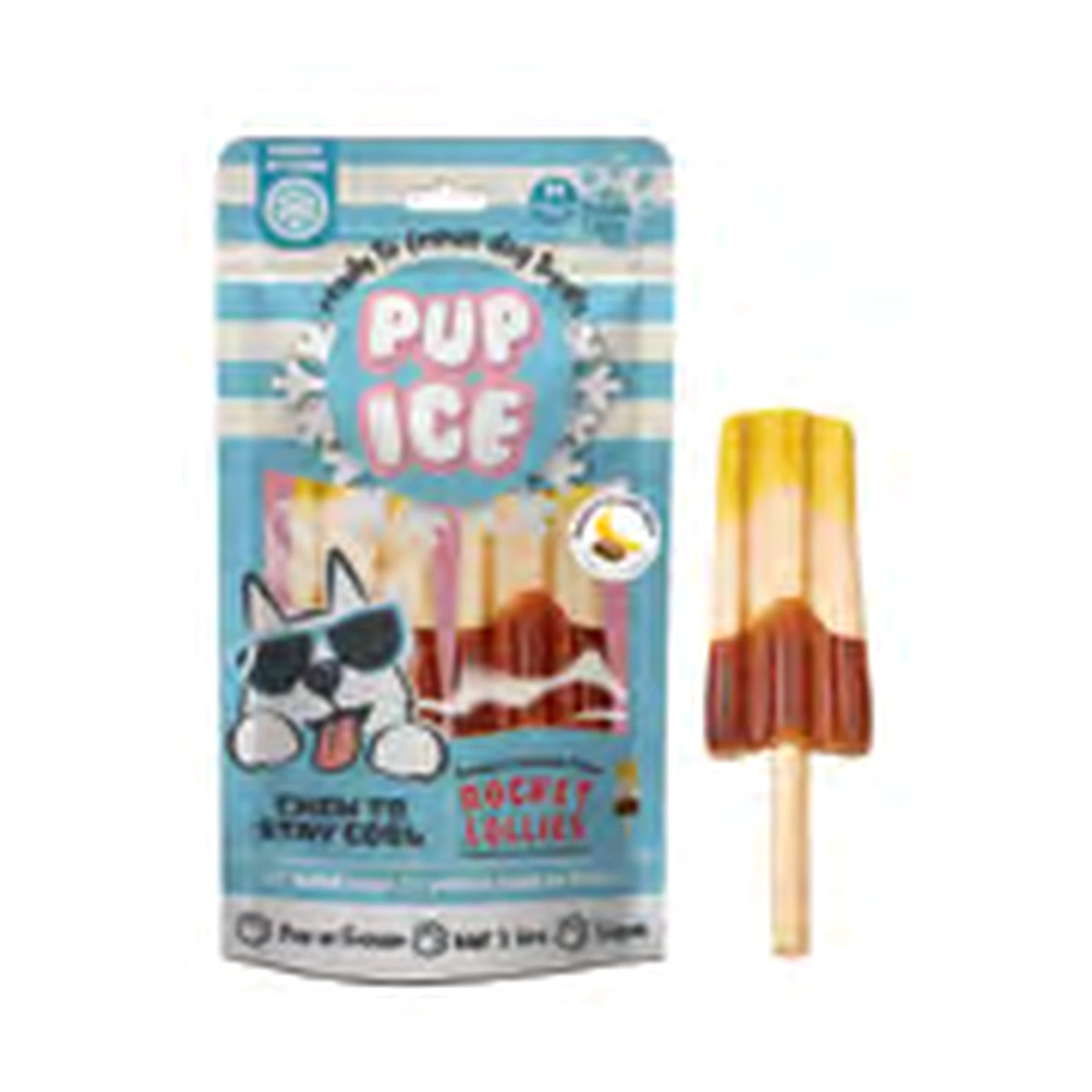 Imaginelles Pup Ice Rocket Fruity Lollies Rocket Lollies Banana & Chocolate