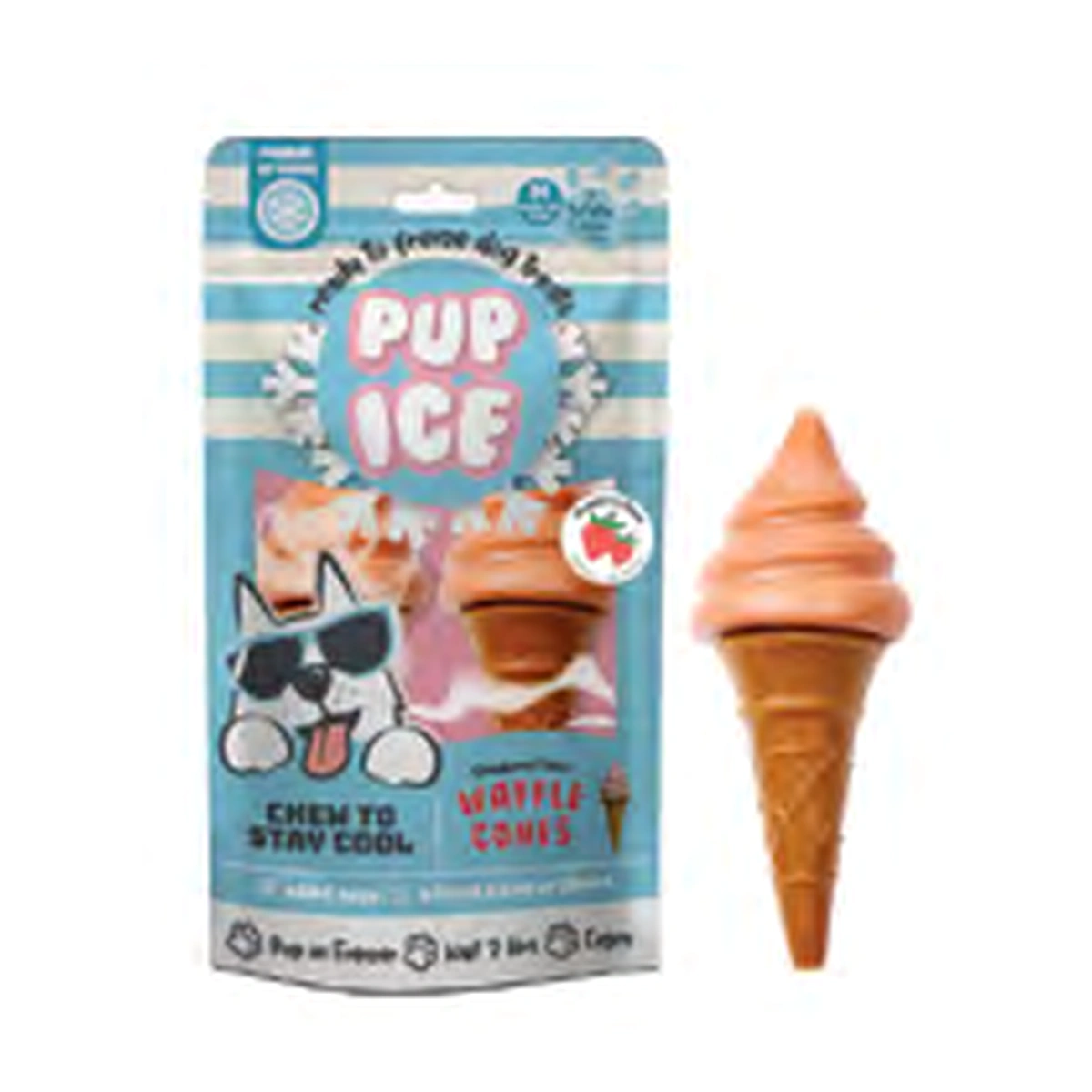 Imaginelles Pup Ice Waffle Cones Waffle Cones Strawberry