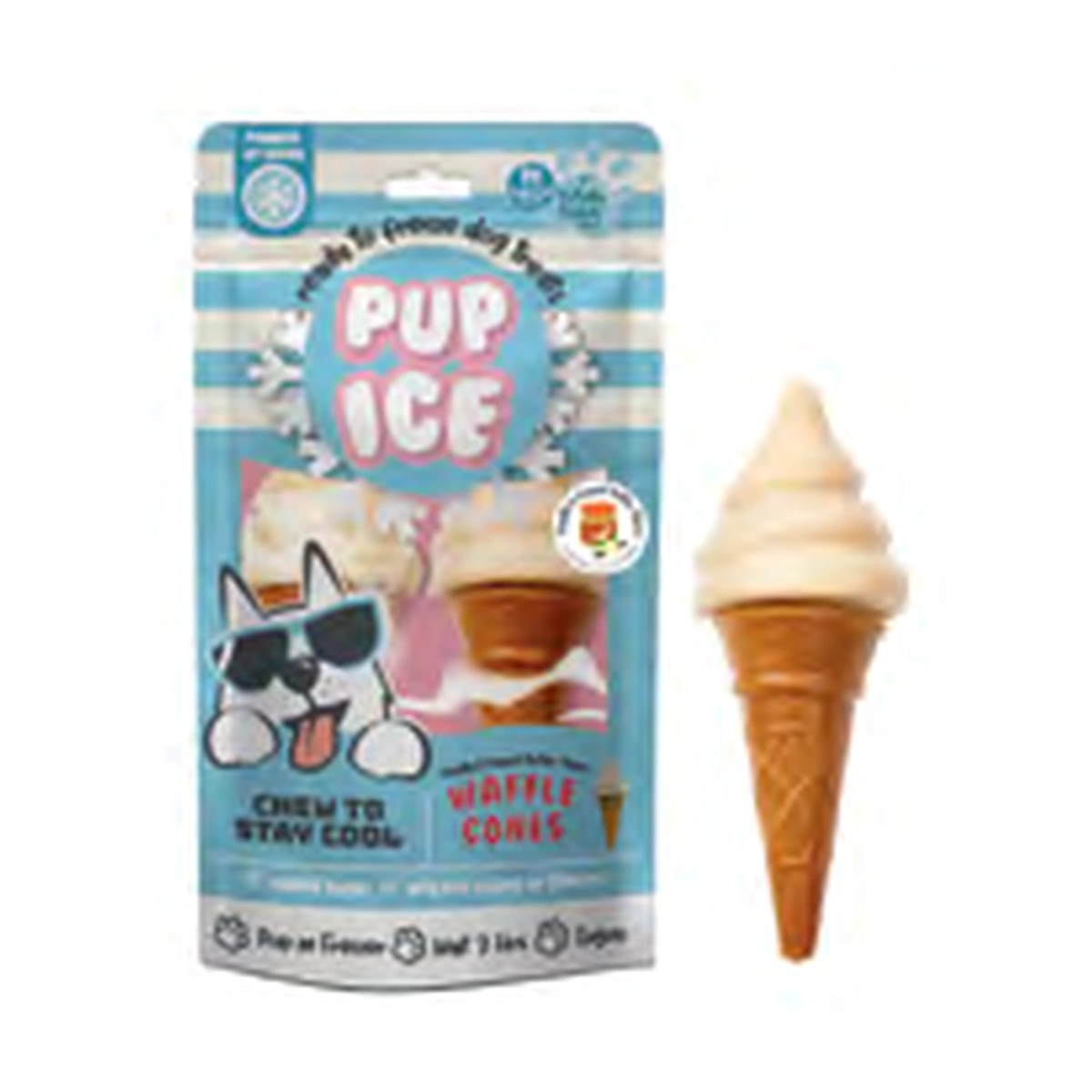 Imaginelles Pup Ice Waffle Cones Waffle Cones Vanilla & Peanut Butter