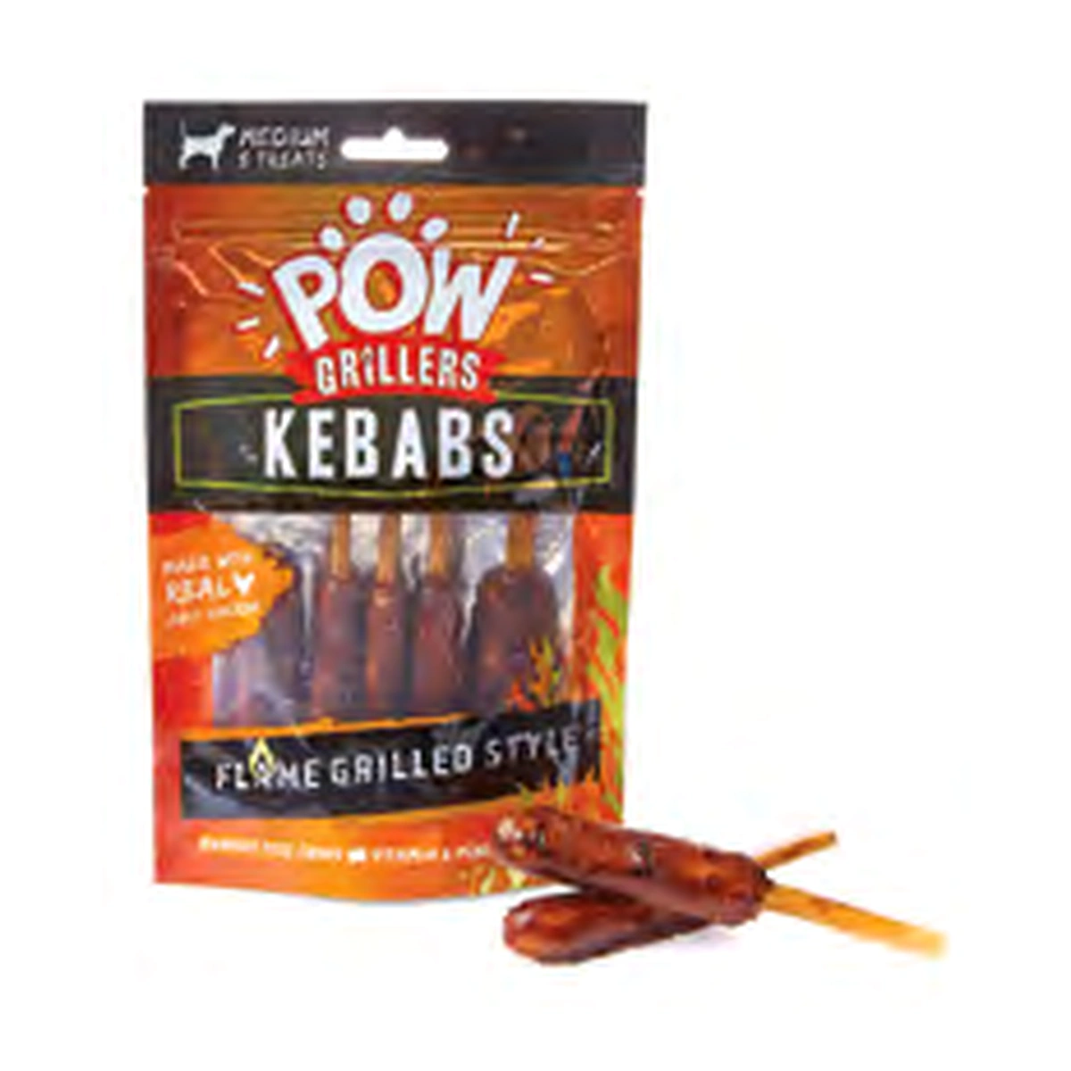 Imaginelles POW Meaty Middle Grillers Flame Grilled Chicken Kebabs