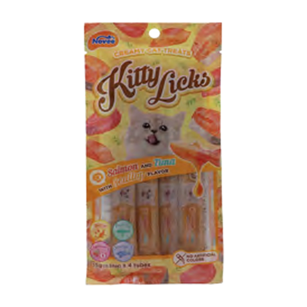 Novee Kitty Licks Salmon and Tuna with Scallop