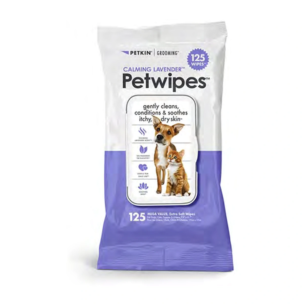 Petkin Calming Lavender Petwipes