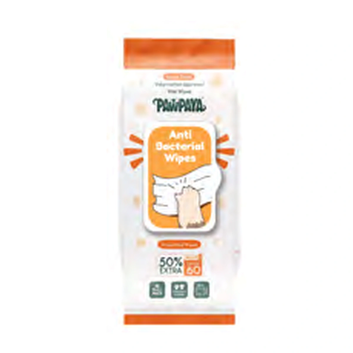 Pawpaya Oatmeal/Lavender/Anti-bacterial Wipes Antibacterial Pet Wipes