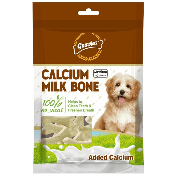 Gnawlers Calcium Milk Bone Dog Treat 12 in 1