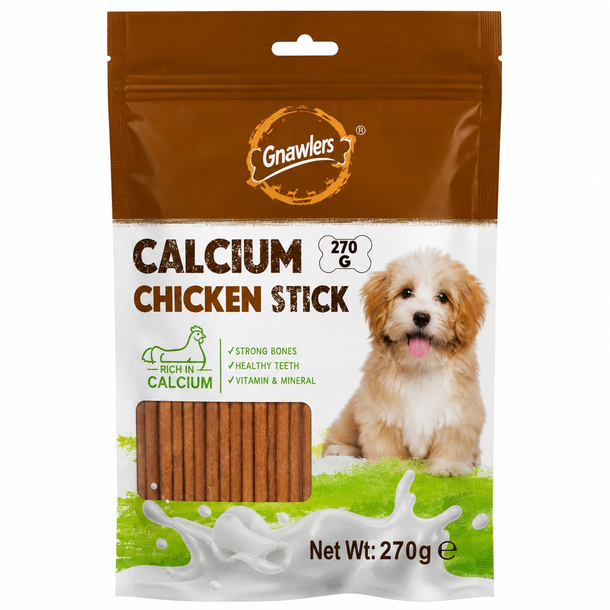 Gnawlers Calcium Chicken Flavour Sticks Dog Treat