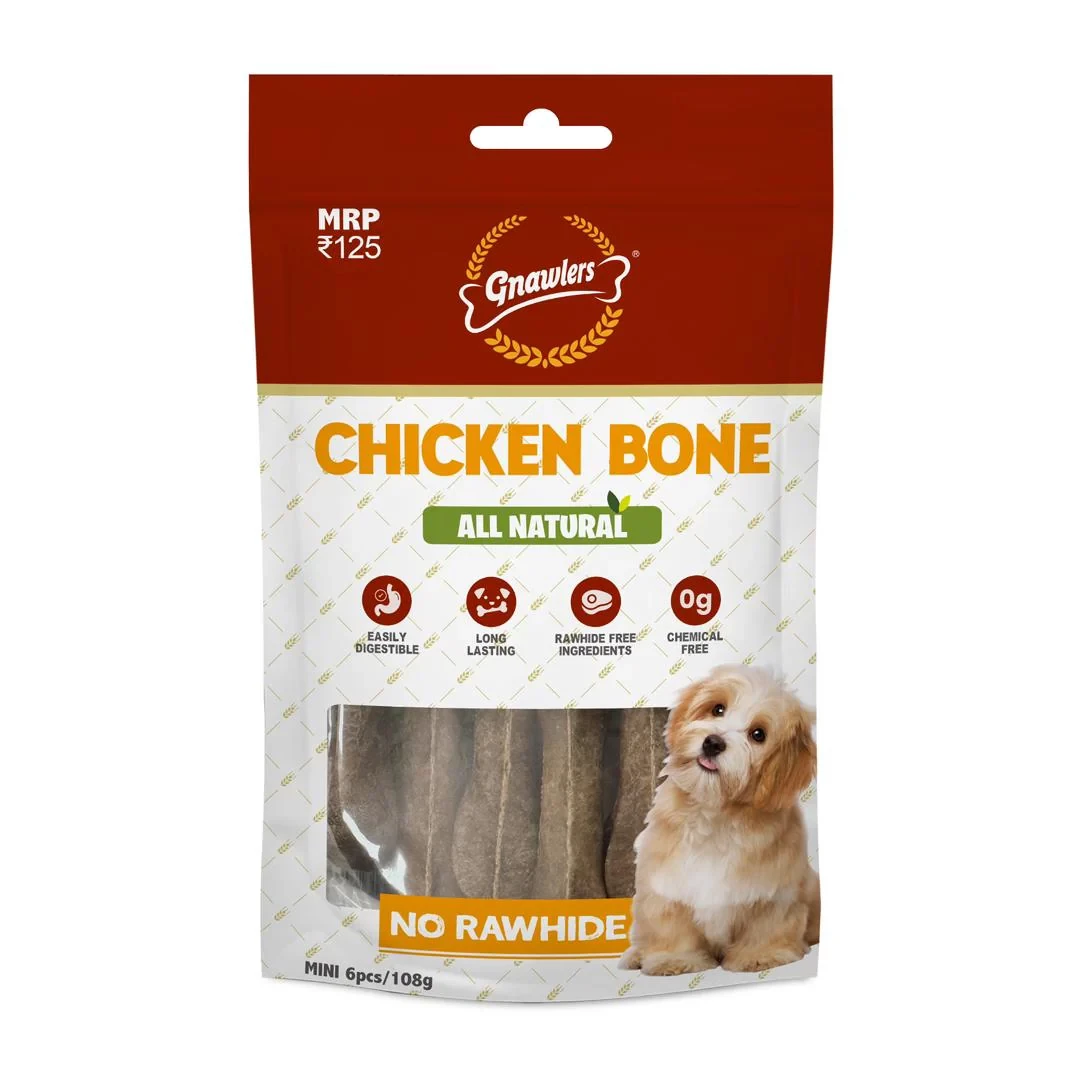 Gnawlers Chicken Bone Mini Dog Treat