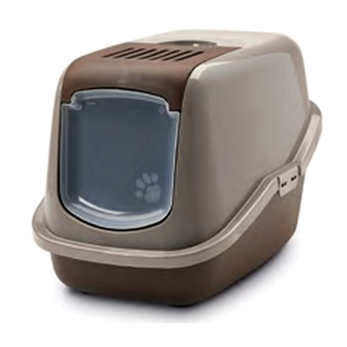 Savic Nestor Cat Toilet Home, Nordic Series Warm Grey - Chocolate