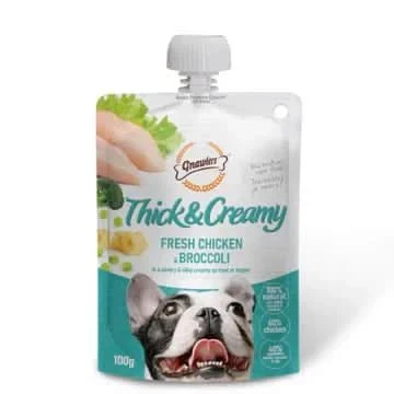 Gnawlers Thick & Creamy Fresh Chicken & Broccoli Dog Treat