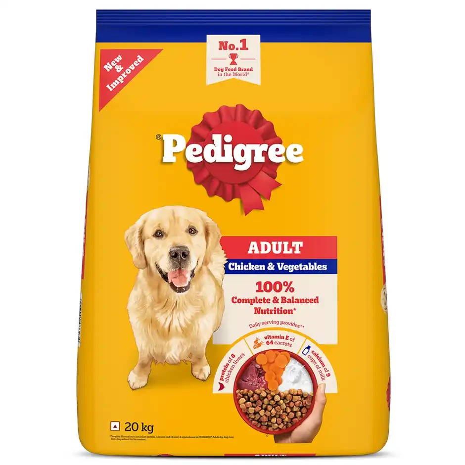 Pedigree Adult Chicken & Veg Dry Dog Food 20 kg
