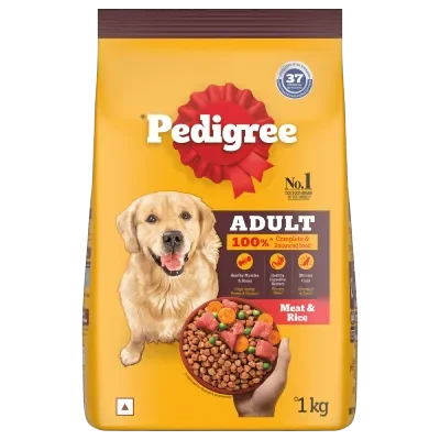 Pedigree Adult Meat & Rice Dry Dog Food