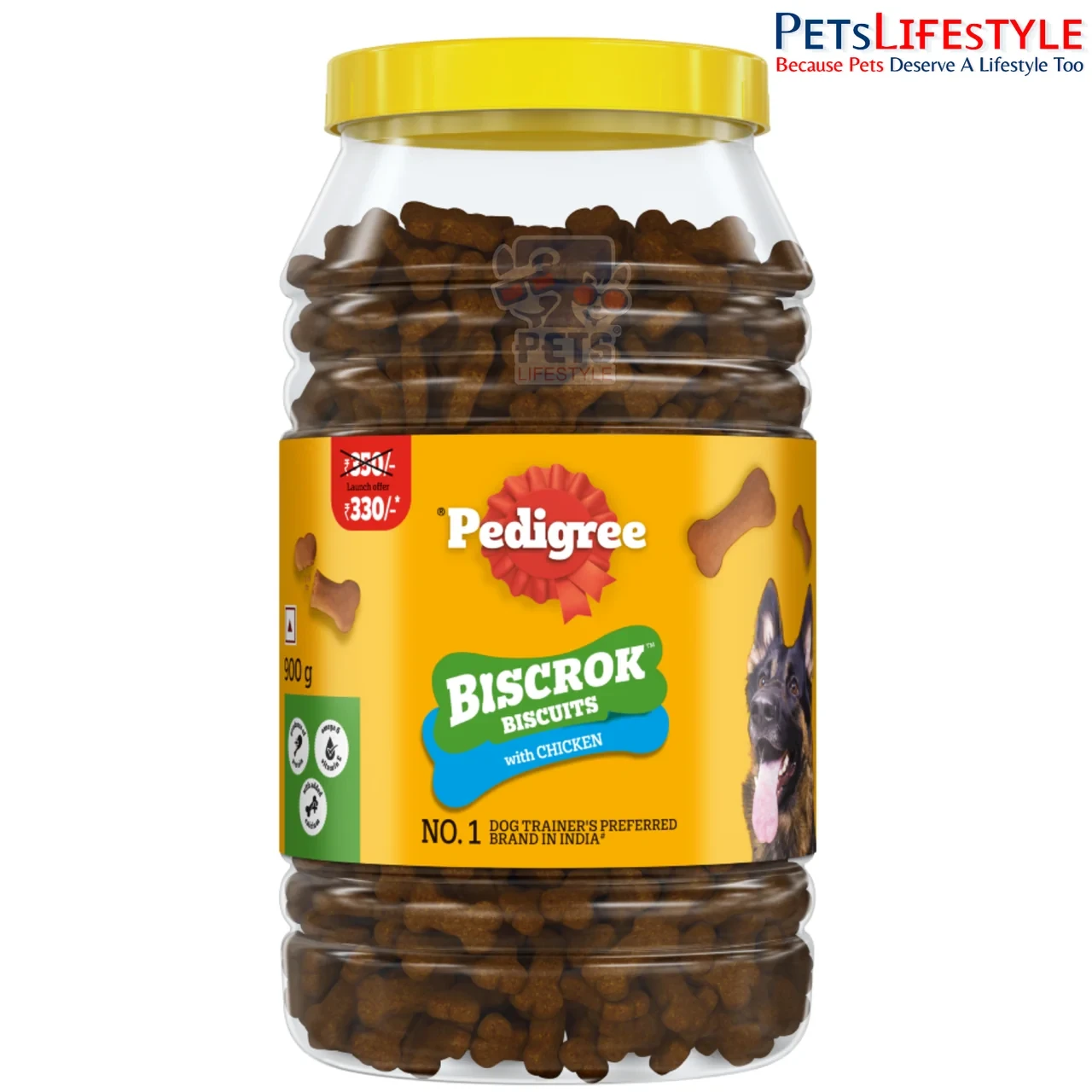 Pedigree Biscrok Chicken Jar Dog Biscuits