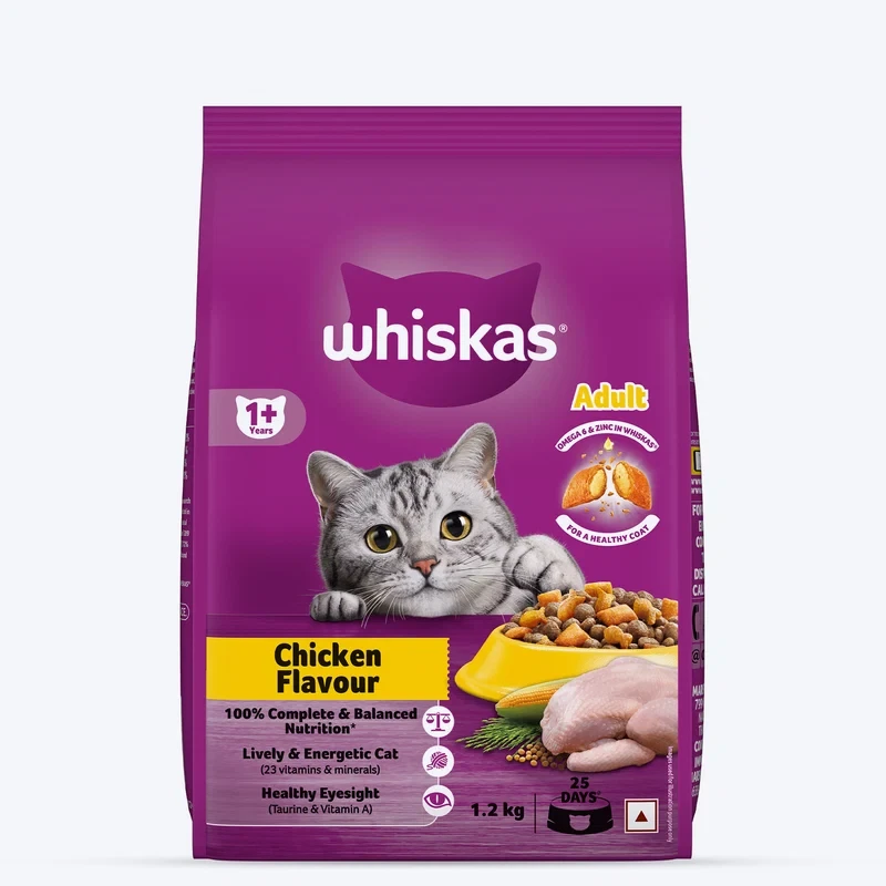 Whiskas Adult Chicken Dry Cat Food