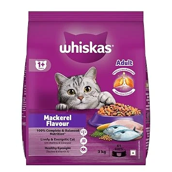 Whiskas Adult Mackerel Dry Cat Food