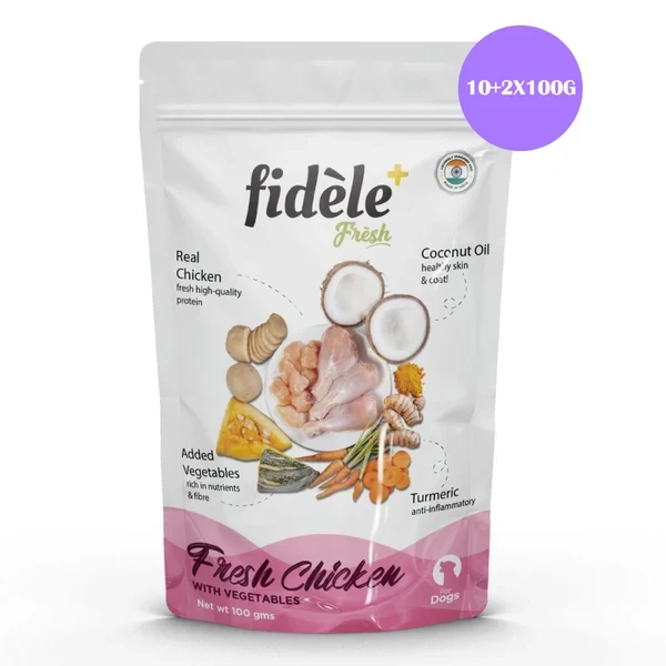 Fidele Fresh Chicken with Vegetables Wet Dog Food