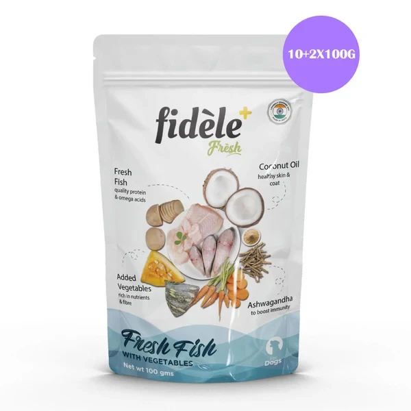 Fidele Fresh Fish with Vegetables Wet Dog Food