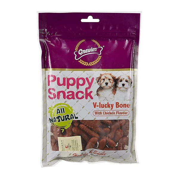 Puppy Snacks V-Lucky Chicken Bone Dog Treat