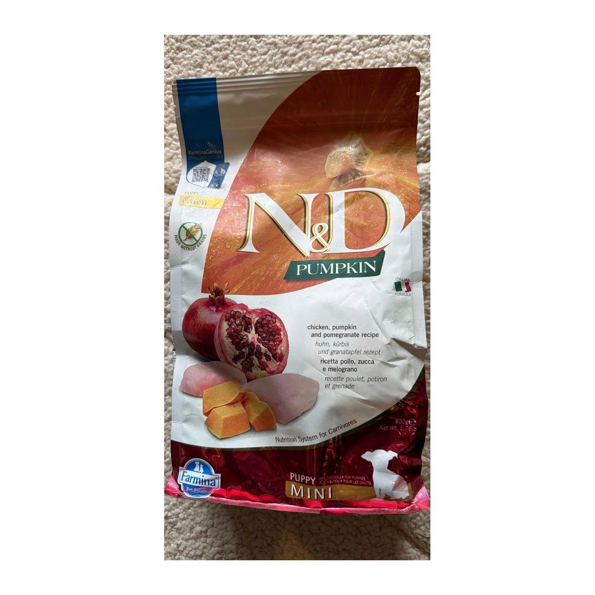 N&D Pumpkin Puppy Mini Chicken, Pumpkin & Pomegranate