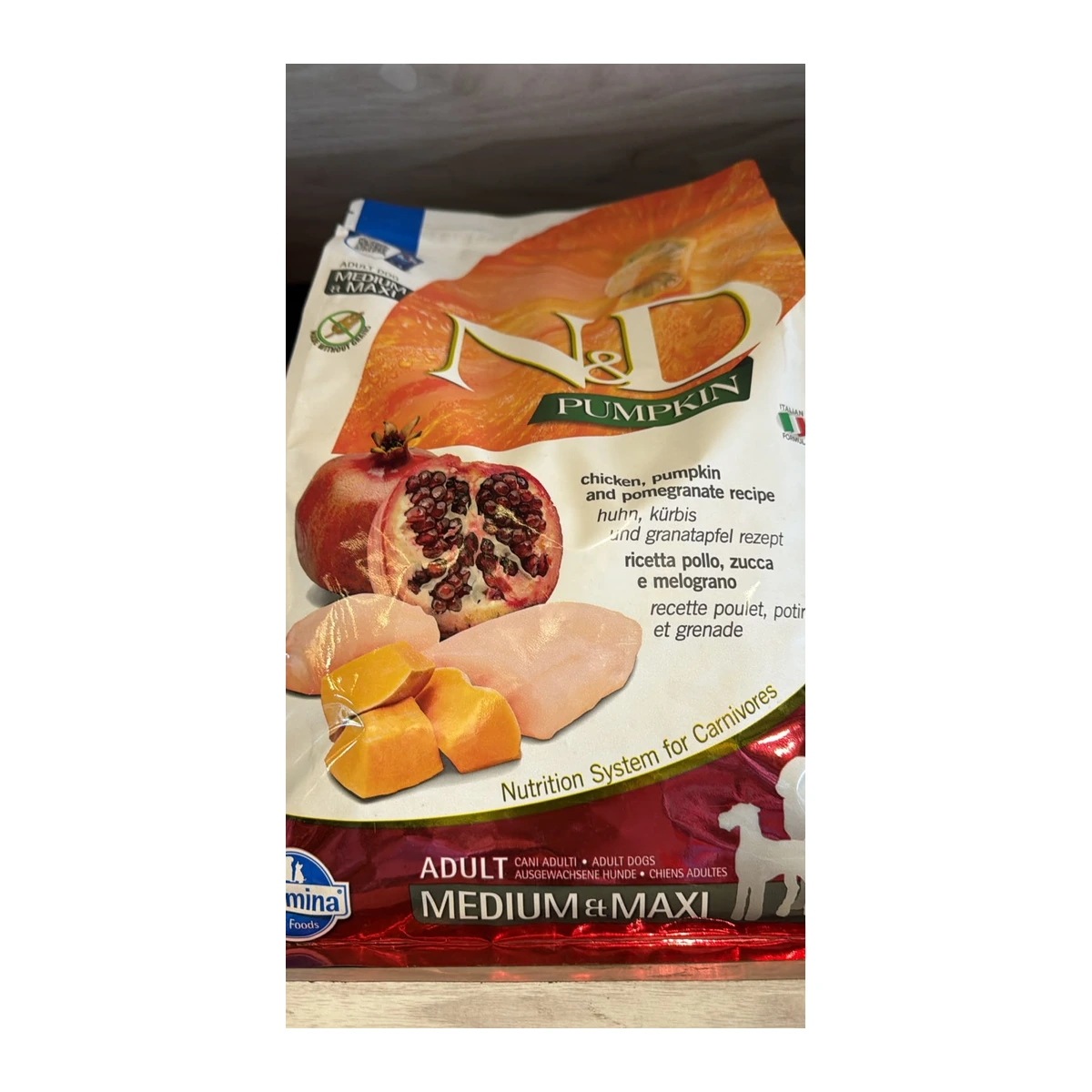 N&D Pumpkin Adult Medium & Maxi Chicken, Pumpkin & Pomegranate