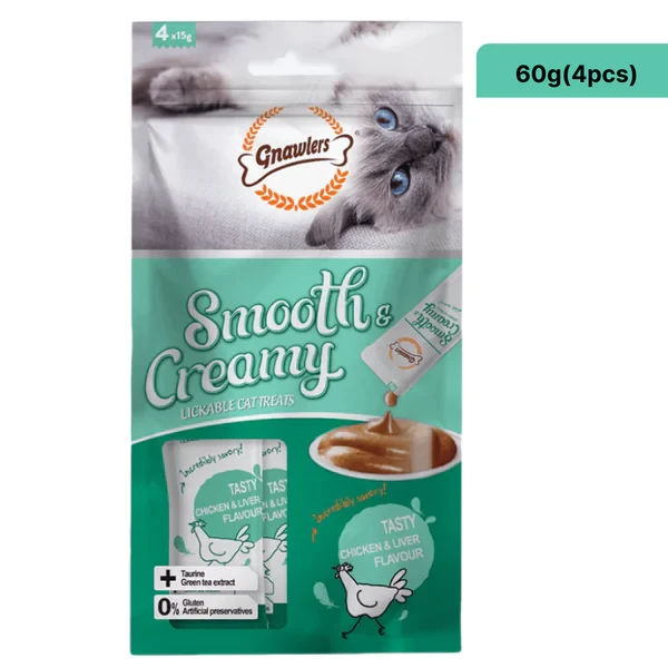 Gnawlers Chicken & Liver Cat Creamy Treat