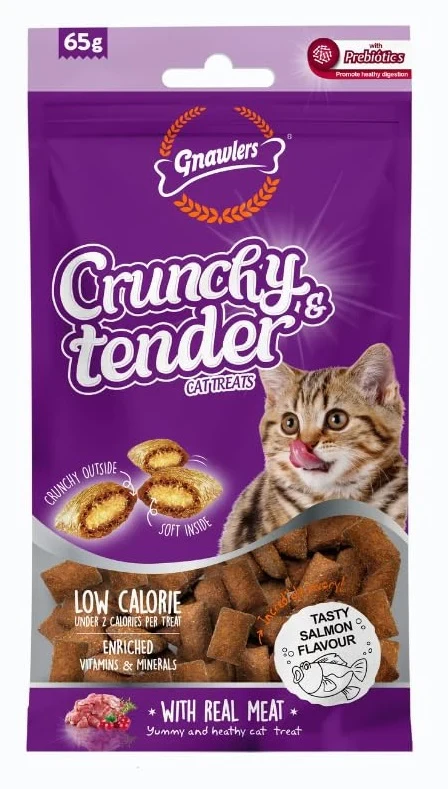 Gnawlers Salmon Cat Crunchy Tender Treat