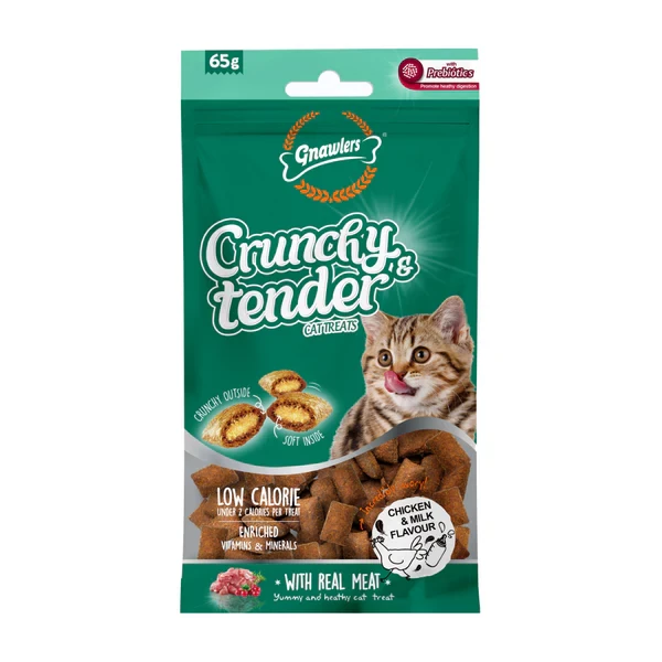 Gnawlers Chicken & Milk Cat Crunchy Tender Treat
