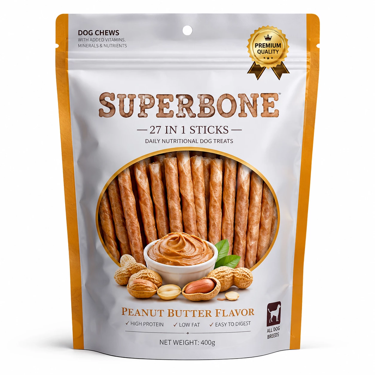 Superbone Sticks Peanut Butter (27 in 1
