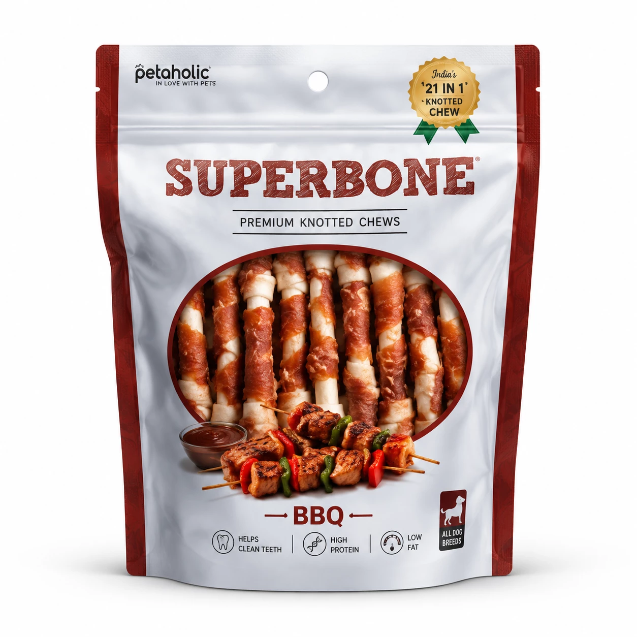 Superbone Knotted BBQ Flavor (21 in 1