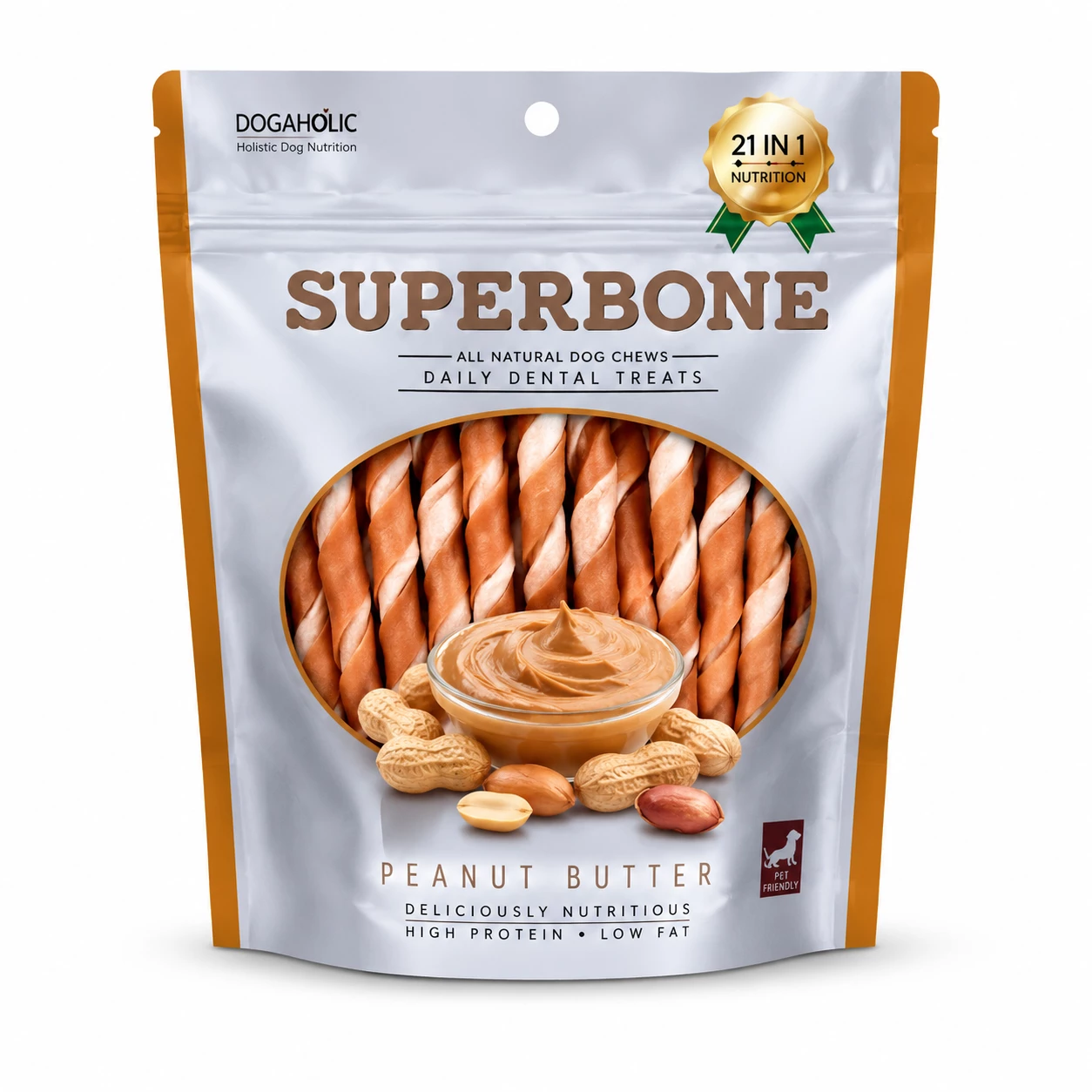 Superbone Knotted Peanut Butter (21 in 1