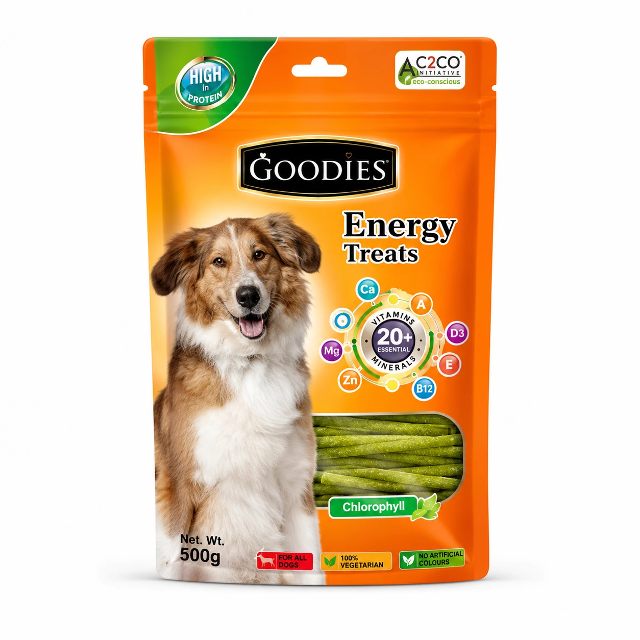 Goodies Energy Treats Chlorophyll Dog Treat 500g