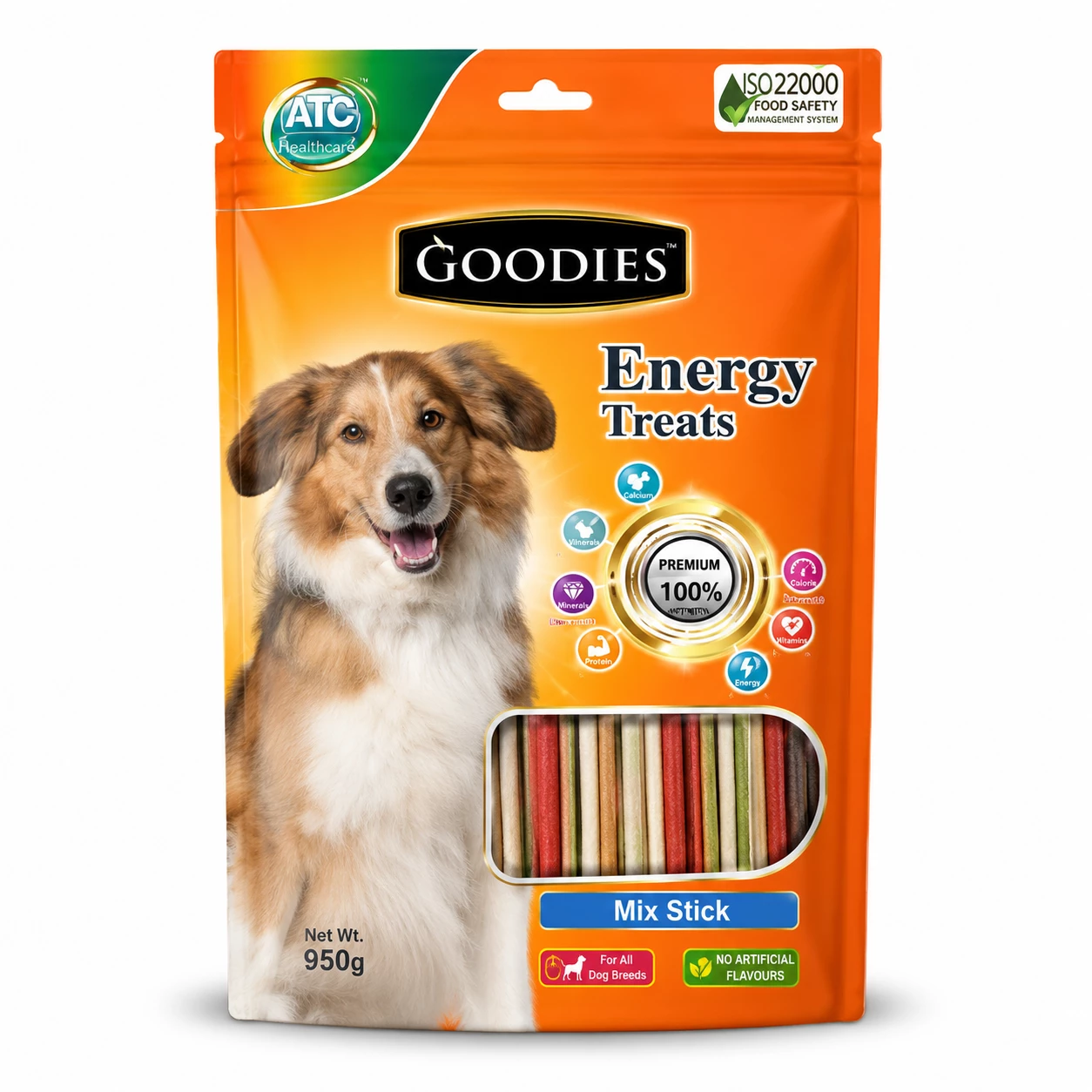 Goodies Energy Treats Mix Stick Dog Treat 950g