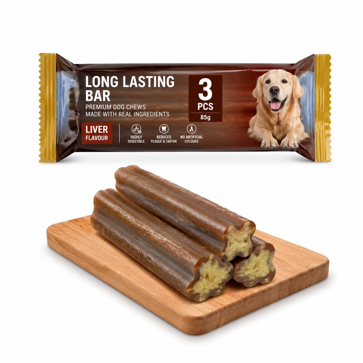 Goodies Long Lasting Bar Liver Dog Treat