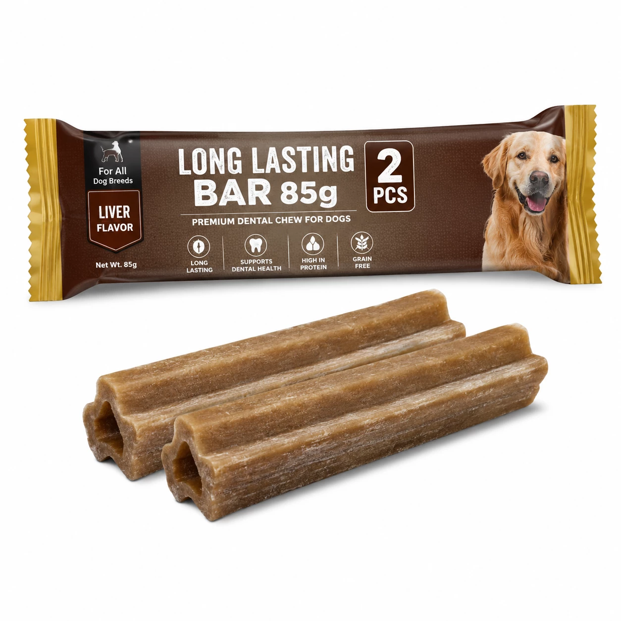 Goodies Long Lasting Bar Liver Dog Treat 85g (2 Pcs)