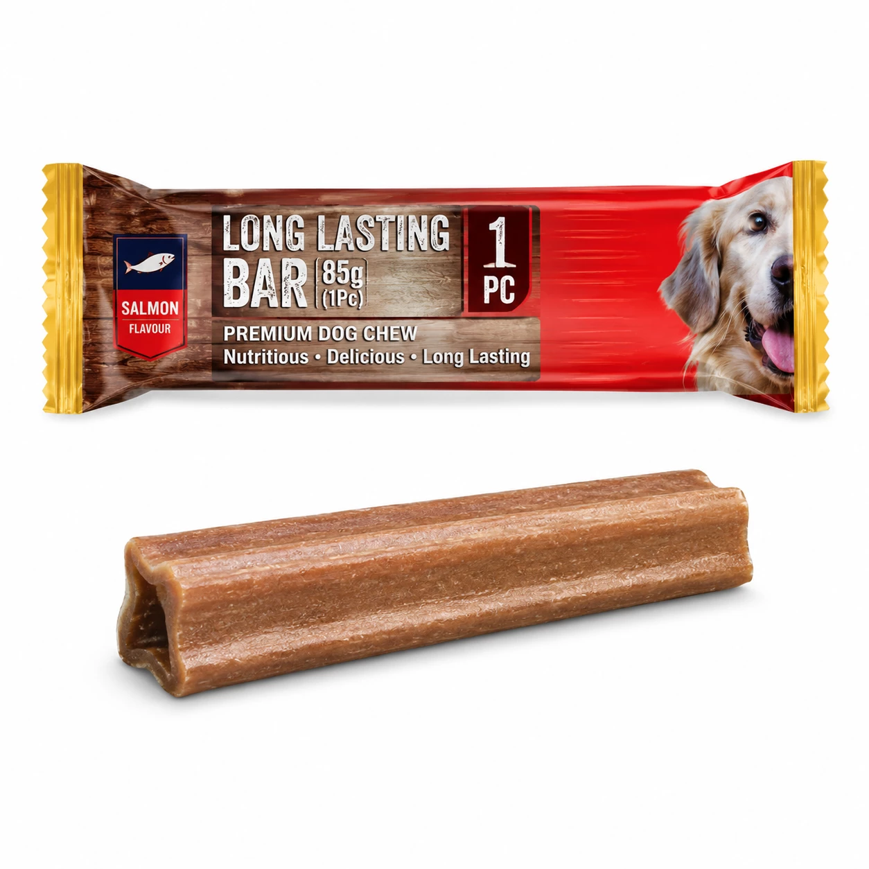 Goodies Long Lasting Bar Salmon Dog Treat 85g (1 Pc)