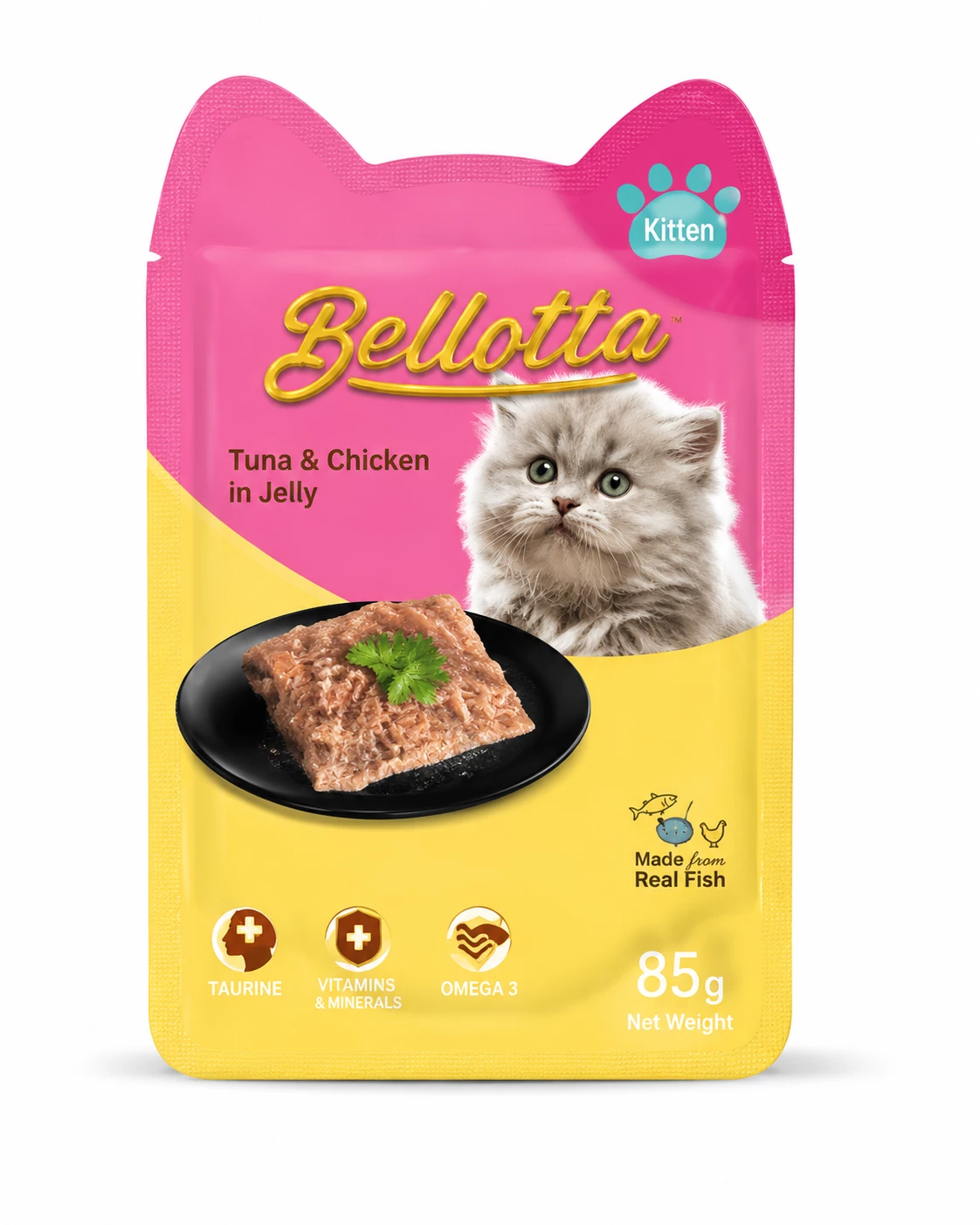 Bellotta Kitten Pouch Tuna & Chicken in Jelly Cat Food