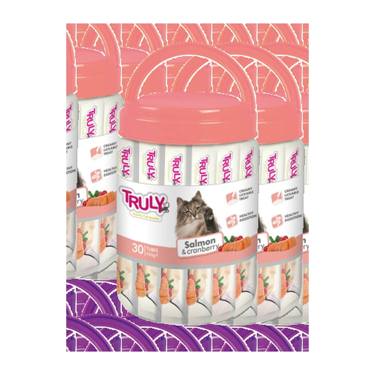 Truly Salmon & Cranberry Creamy Cat Treat Value Pack