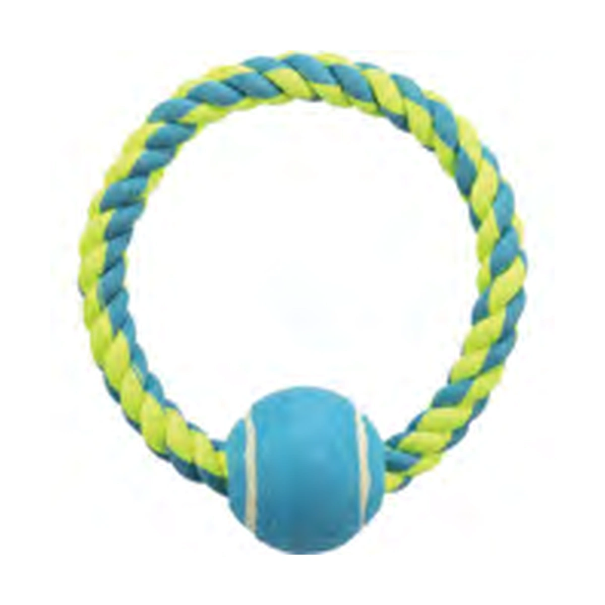 Trixie Ring Rope with Tennis Ball Dog Toy