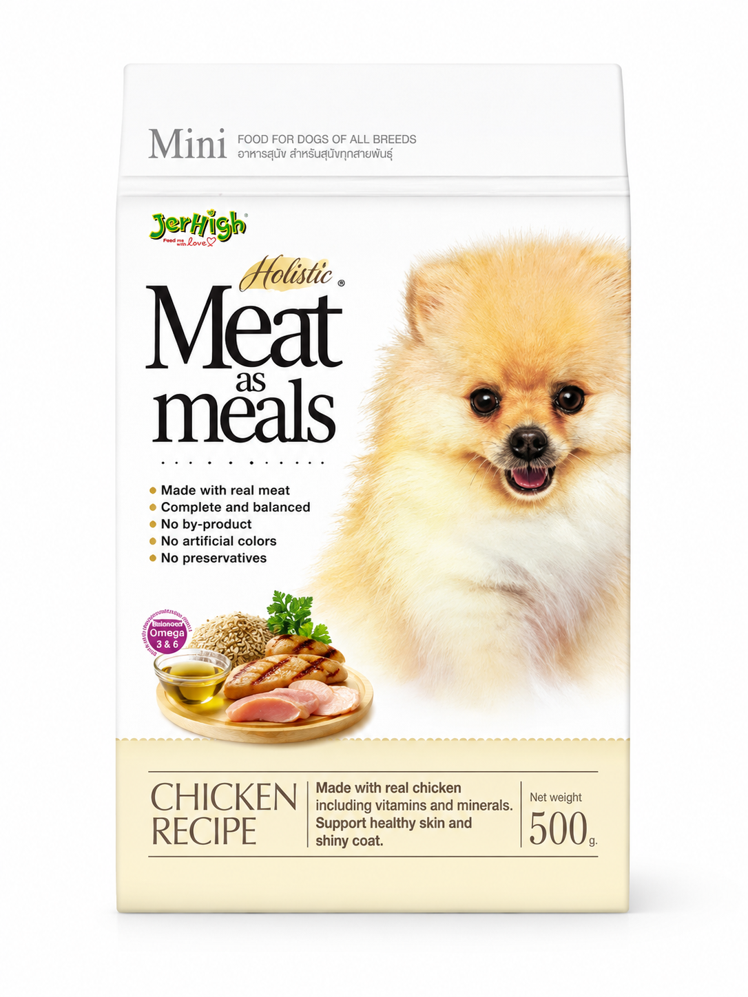 M as M Chicken Recipe Dog Food 500g