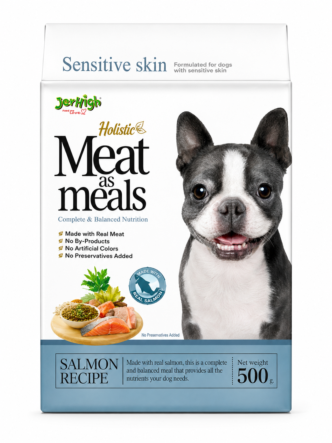 M as M Salmon Recipe Dog Food 500g