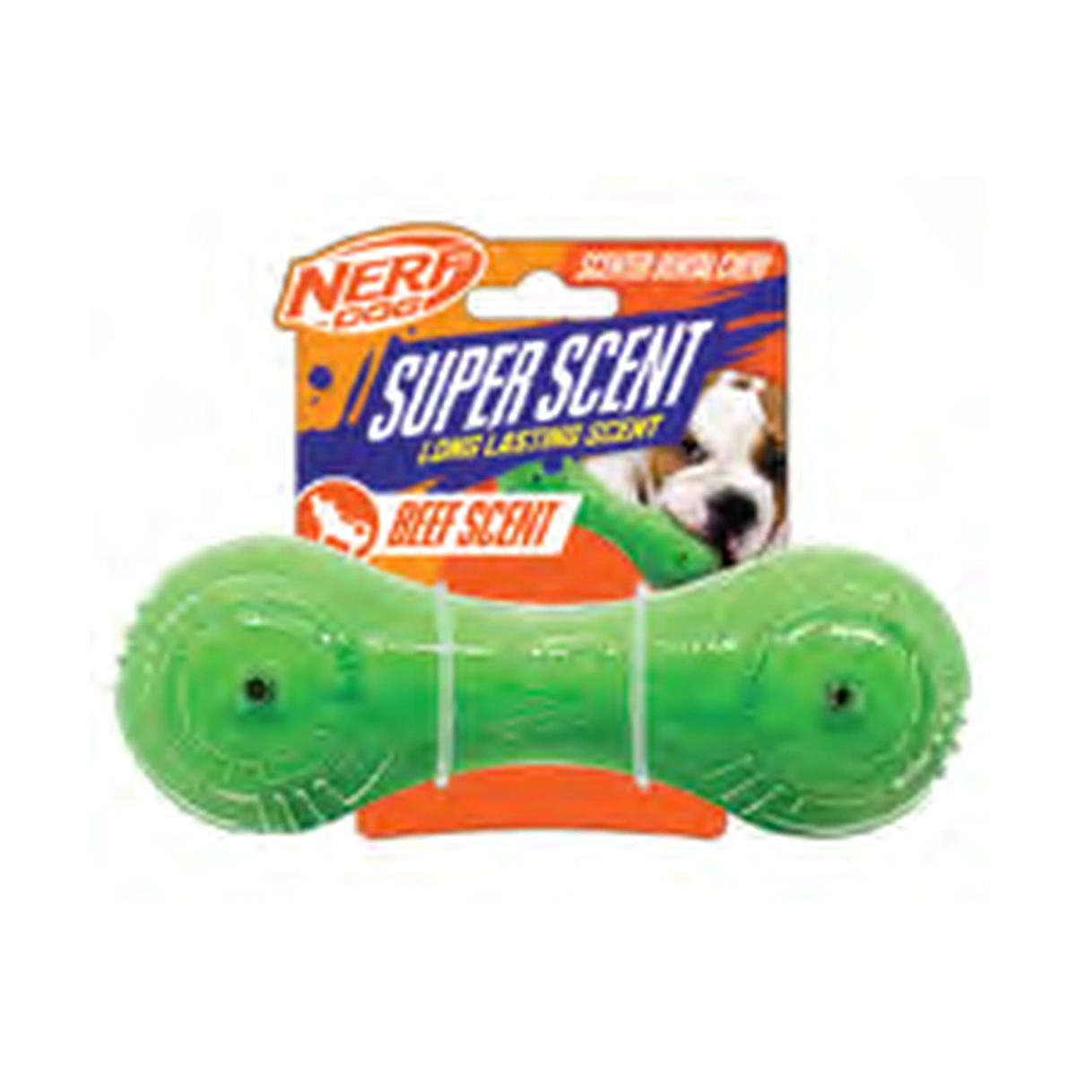 Nerf Dog Super Scent Barbell Solid Core Dog Toy