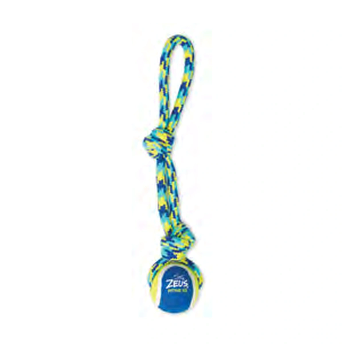 Zeus Rope and Tennis Ball Tug Dog Toy