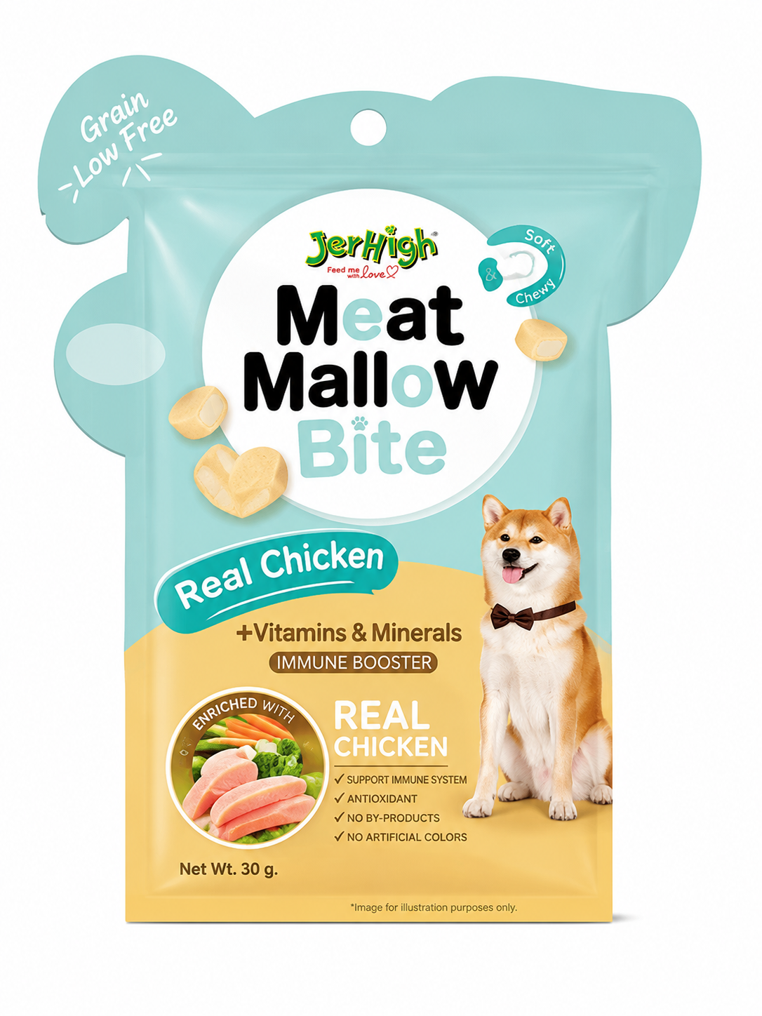 Meat Mallow Bite Immune Booster Dog Treat